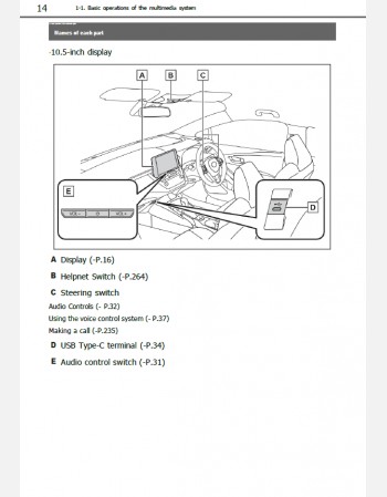 toyota corolla touring 2024-2025 navigation & multimedia system manual